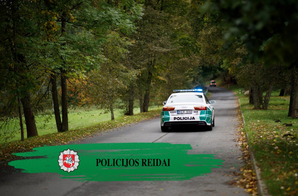 Policija skelbia, kokie reidai bus vykdomi birželio mėnesį