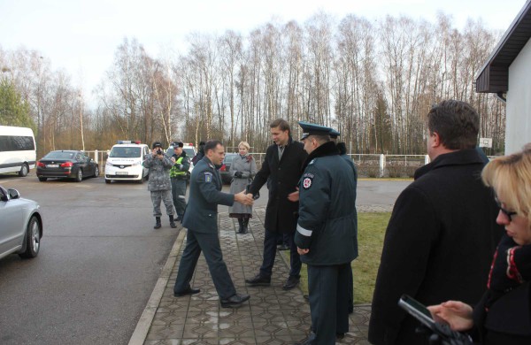 Rukloje lankėsi policijos generalinis komisaras L.Pernavas, atidaryta miestelio policijos nuovada
