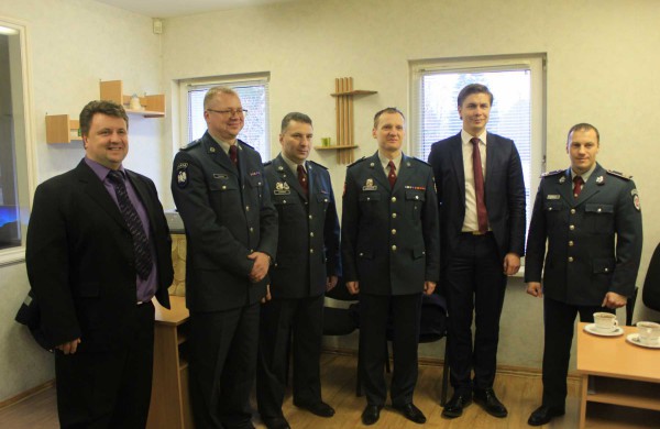 Rukloje lankėsi policijos generalinis komisaras L.Pernavas, atidaryta miestelio policijos nuovada