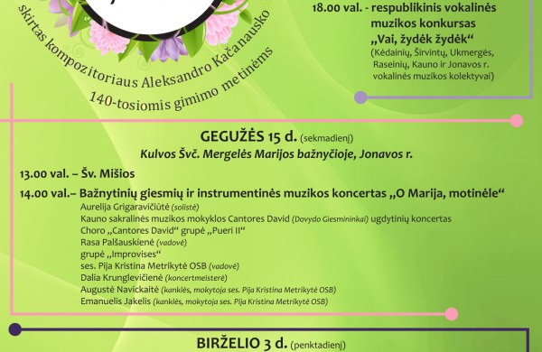 Sulaukėme savaitgalio: kokie renginiai planuojami Jonavoje?