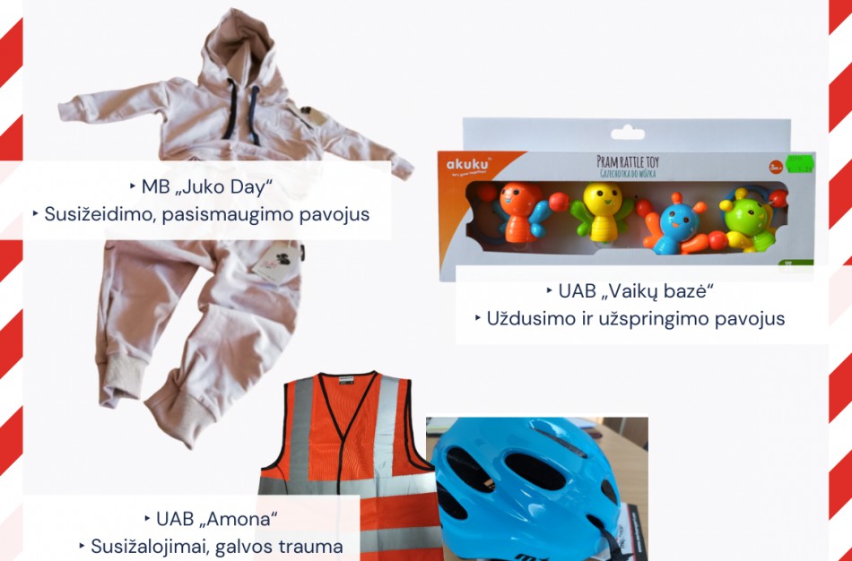 Skirtos baudos už vaikams skirtų nesaugių prekių teikimą į rinką