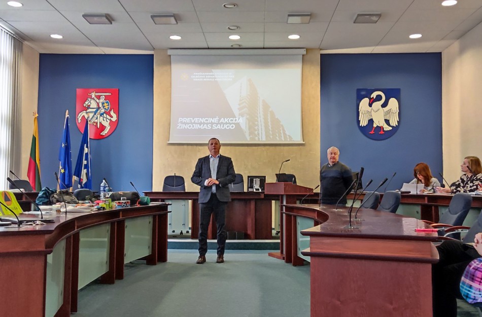 Baigėsi visą mėnesį vykusi civilinės saugos informacinė kampanija „Žinojimas saugo“