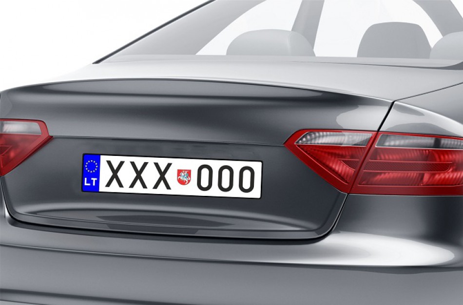 Valstybės herbas bus naudojamas ant transporto priemonių valstybinių numerių