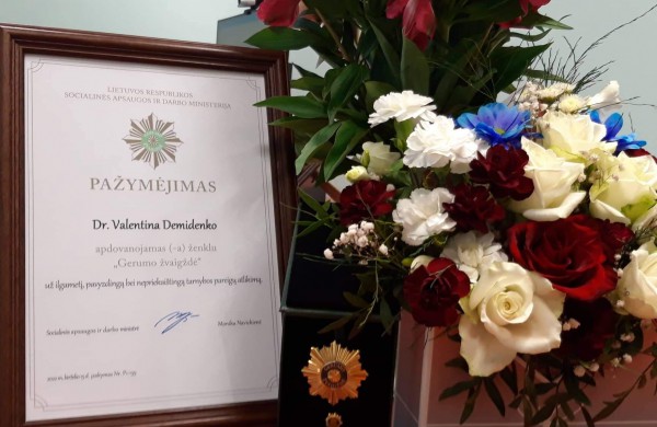 Meras pasveikino „Gerumo Žvaigžde“ apdovanotą V. Demidenko