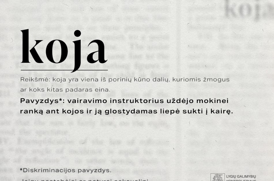 Stiprinama apsauga nuo diskriminacijos. Kokias teises įgyja Lietuvos gyventojai?