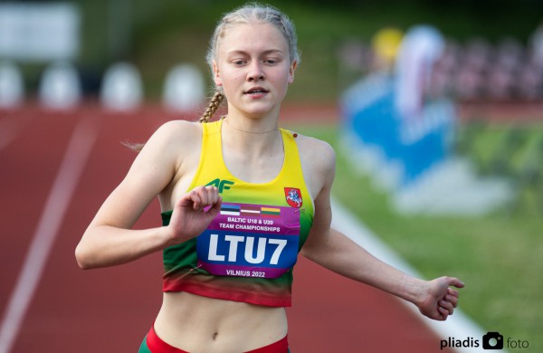 Baltijos šalių jaunių ir jaunimo čempionate vėl žibėjo lengvaatletė Ema Sarafinaitė