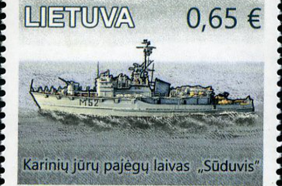 Lietuvos paštas išleidžia karo laivui „Sūduvis“ skirtą pašto ženklą