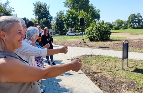 Mokyklos gatvėje atidaryta nauja žaidimų erdvė