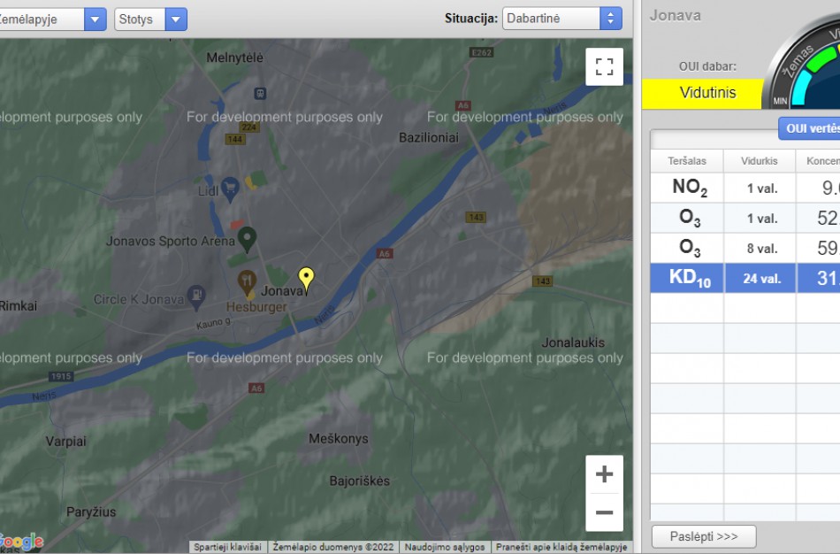 Jonavoje vis dar fiksuojamas oro užterštumas - padidėjusi KD10 koncentracija