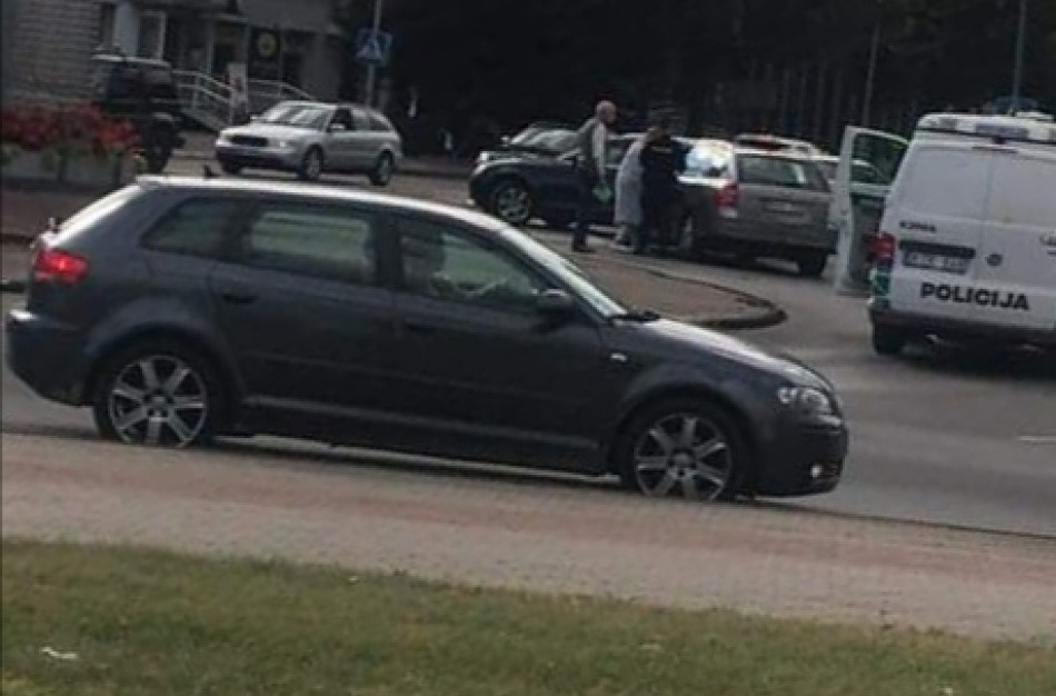 Avarija miesto centre,formuojasi spūstys