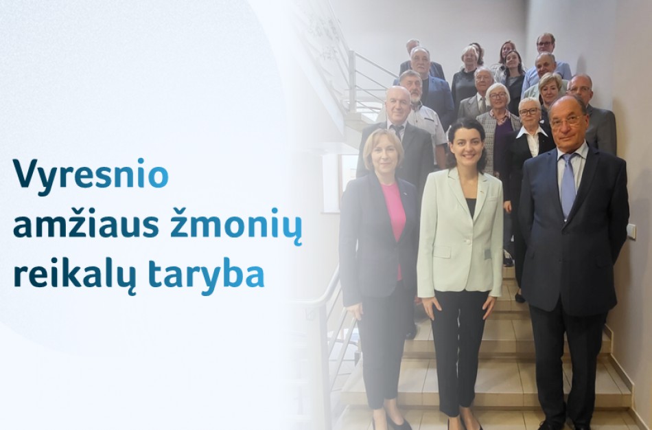 Atsinaujinusi Vyresnio amžiaus žmonių organizacijų taryba veiklą pradeda su nauju vadovu