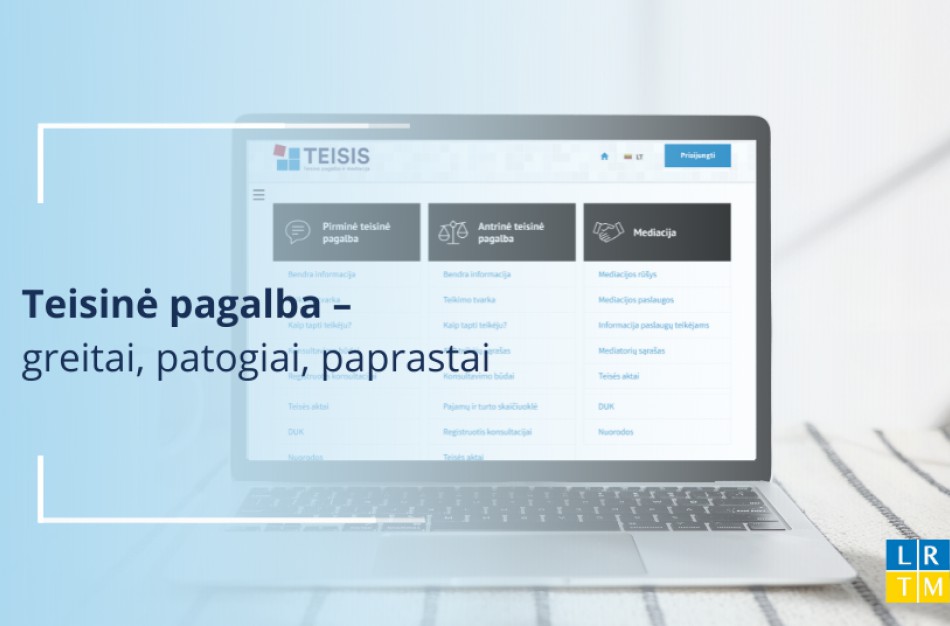 Gyventojai raginami kreiptis teisinės pagalbos nuotoliniu būdu