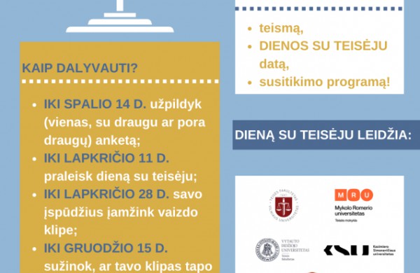 Projektas "Diena su Teisėju" grįžta!