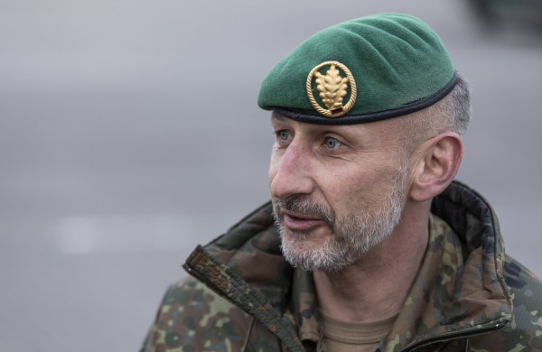 Vokietijos brigados kariai su technika atvyko į pirmąsias pratybas Lietuvoje