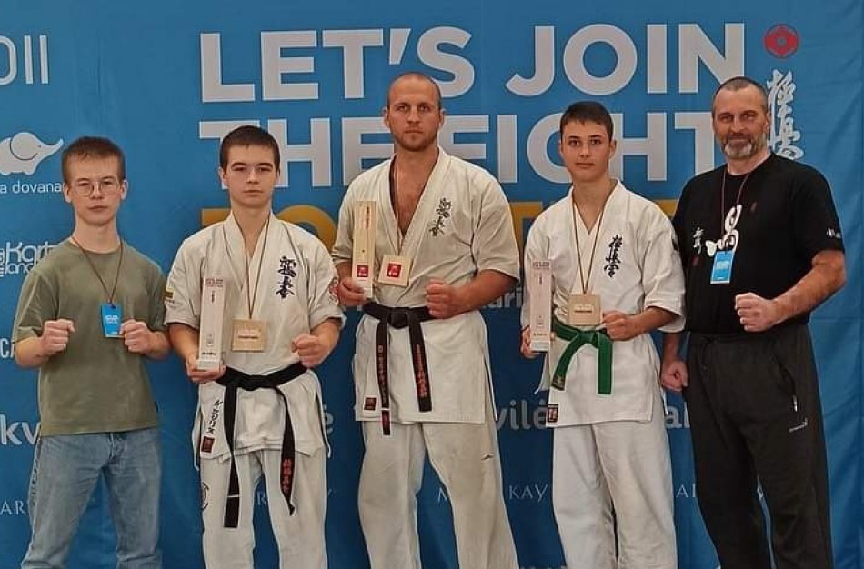 Jonavos Kyokushin karate „Kumite“ klubo sportininkams - ne viena prizinė vieta