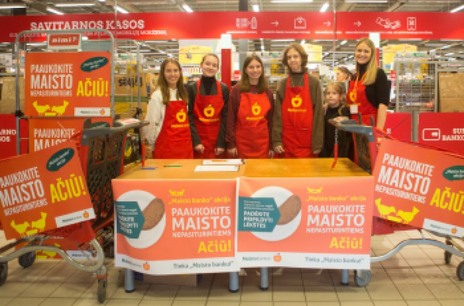 Maisto banko“ akcijoje paaukota daugiau nei 281 tūkstantis maisto produktų