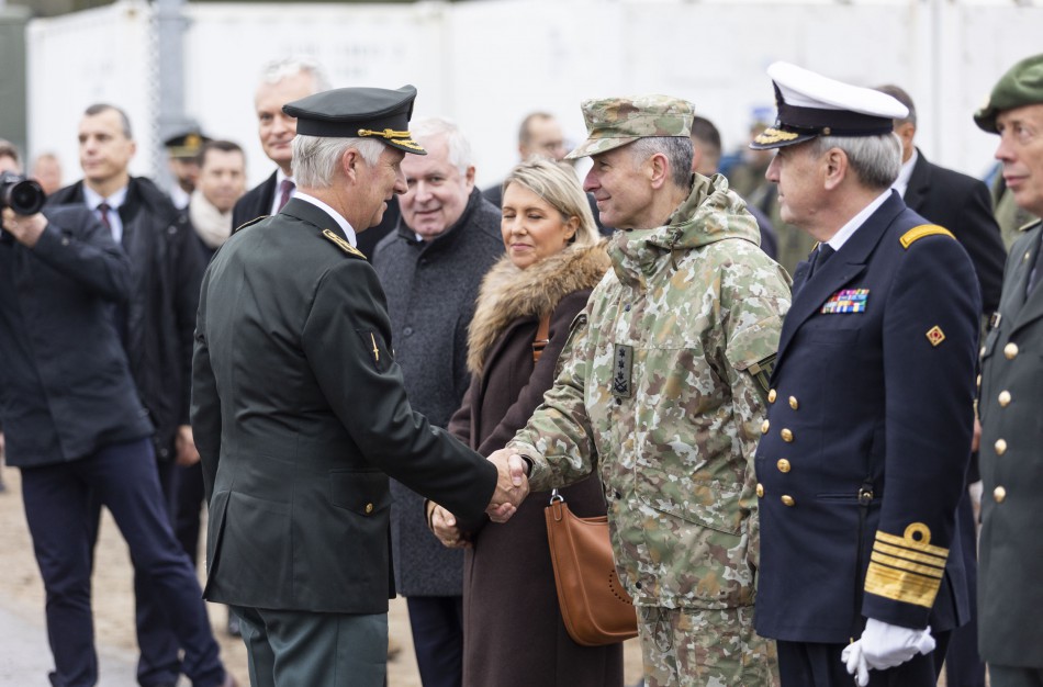 Pratybose „Geležinis vilkas 2022-II“ lankėsi Lietuvoje viešintis Belgijos karalius