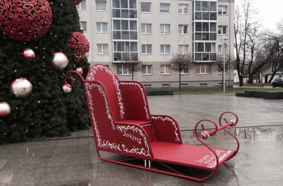 Jonaviečio dovana miestui: pagamino šventines roges