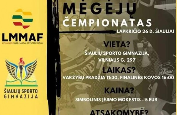 Iš Lietuvos MMA čempionato ,,Faiterio" sportininkai grįžo su ne vienu medaliu