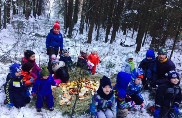 Prieš Naujuosius metus maisto nuvežė ir miško žvėrims