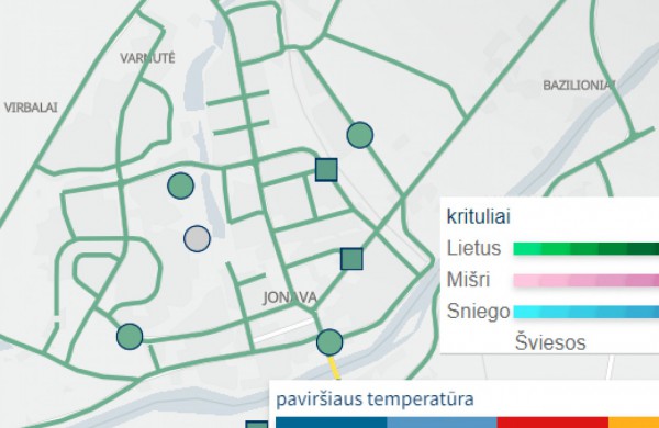 Jonava - pirmasis miestas Lietuvoje, kuriame įdiegta individuali orų ir gatvių dangos būklės prognozių  bei stebėjimo sistema
