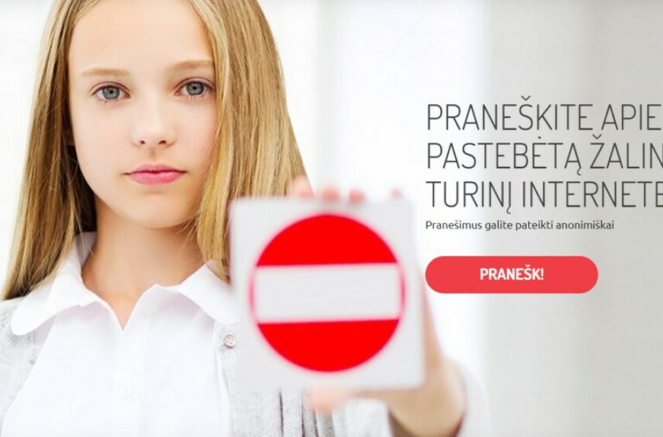 Sausį gauta net tris kartus daugiau pranešimų į interneto karštąją liniją