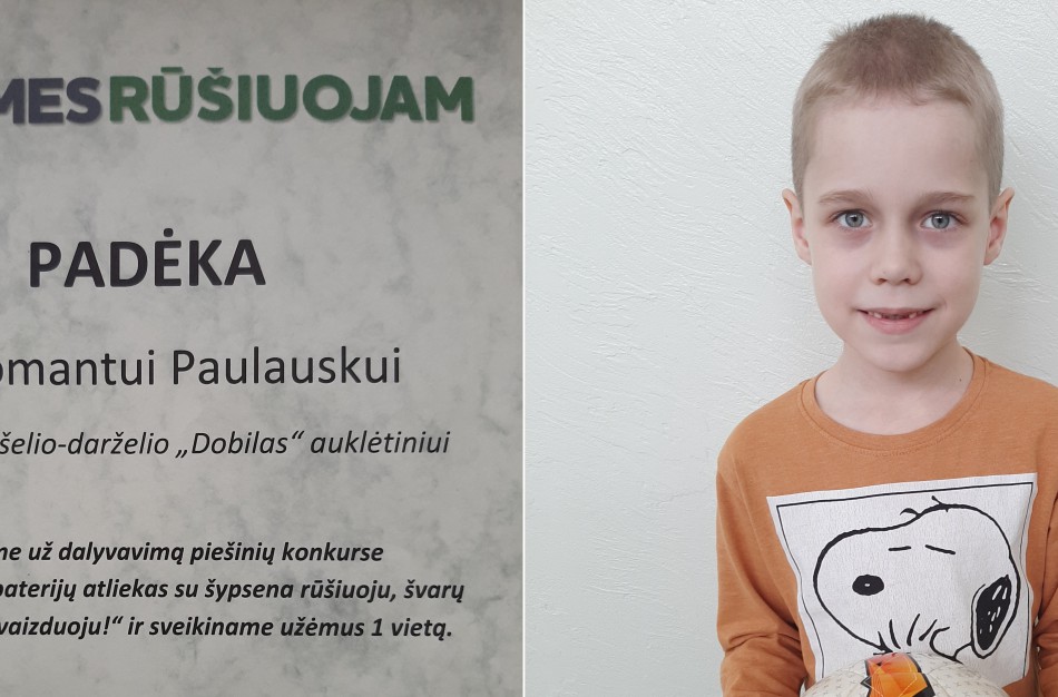 „Dobilo“ ugdytinis – I-os vietos nugalėtojas