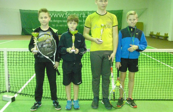 Jaunųjų tenisininkų prizinės vietos Kėdainiuose