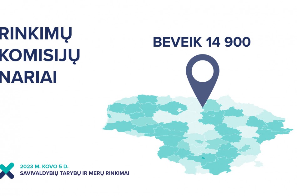 Savivaldybių tarybų ir merų rinkimuose dirbs beveik 14,9 tūkstančio rinkimų komisijų narių