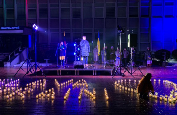 #LaisvėŠviečia: kūrėme šviečiančią širdį ir kartojome SLAVA UKRAINI!