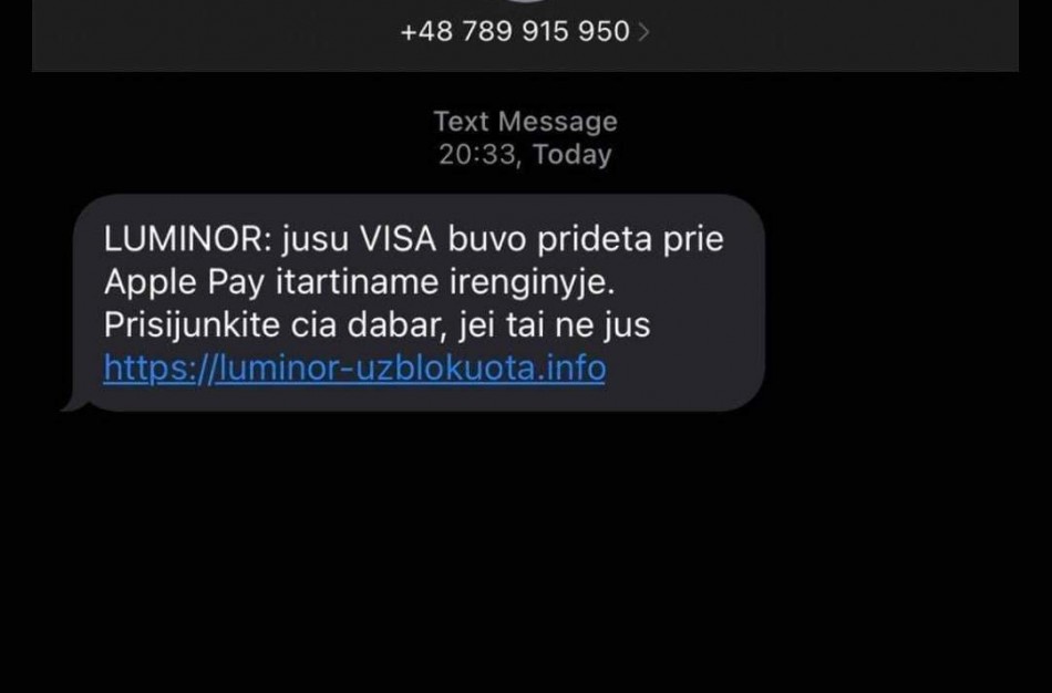 „Luminor“ perspėja: padaugėjo bandymų išvilioti pinigus