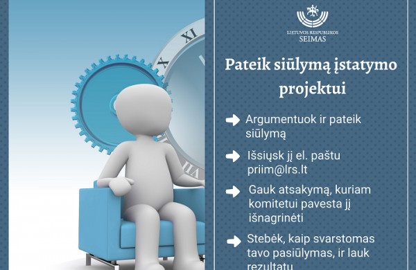 Piliečiai kviečiami teikti pasiūlymus dėl projekto, numatančio papildomus suminės darbo laiko apskaitos ribojimus