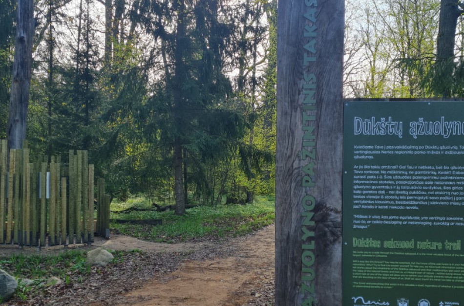 Atidaromas atsinaujinęs Dūkštų ąžuolyno takas