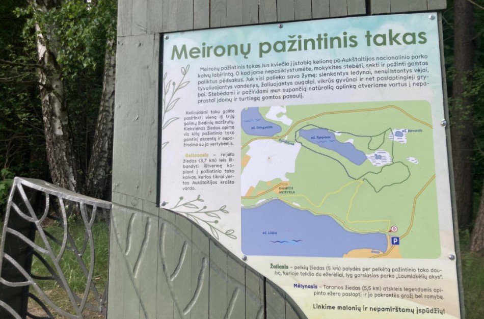 Atnaujintas Meironių pažintinis takas laukia lankytojų