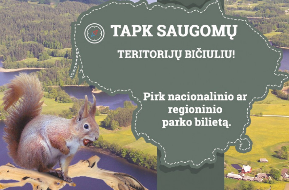 Saugomose teritorijose vykstančių renginių metu lankytojo bilietas privalomas