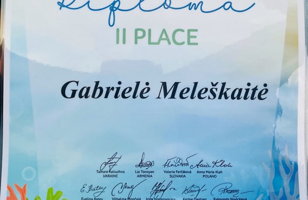 Jaunosios atlikėjos sėkmė tarptautiniame konkurse