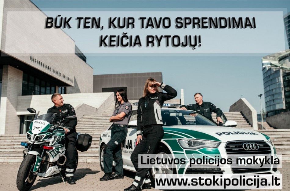 Rekordinis norinčių tapti policijos pareigūnais skaičius