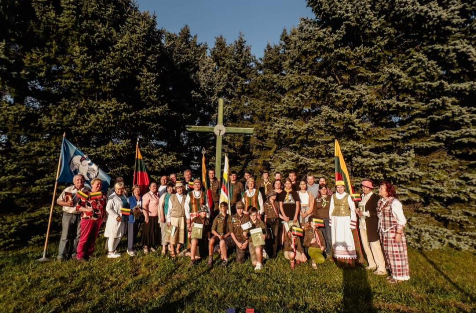 Automagistralėje Vilnius - Panevėžys  paminėta Baltijos kelio  sukaktis