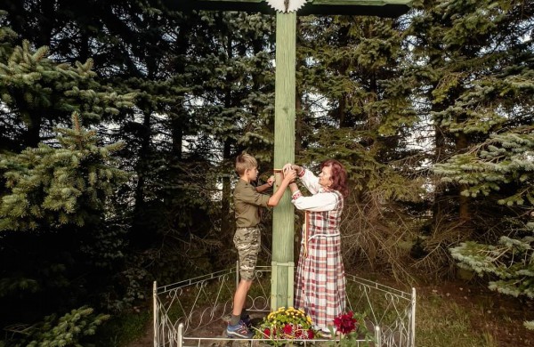 Automagistralėje Vilnius - Panevėžys  paminėta Baltijos kelio  sukaktis