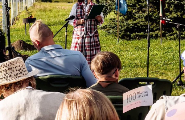 Automagistralėje Vilnius - Panevėžys  paminėta Baltijos kelio  sukaktis