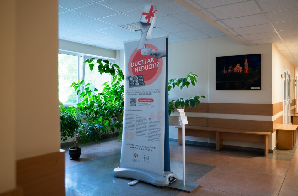Socialinė kampanija „Duoti ar neduoti?“ keliauja po Lietuvos ligonines