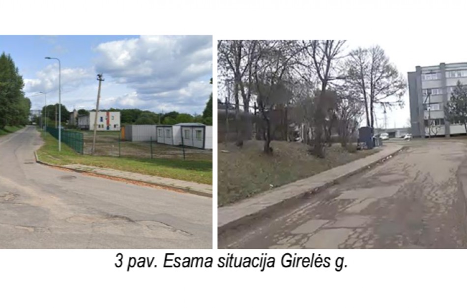 Planuojama rekonstruoti Girelės gatvę