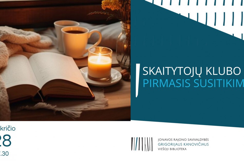 Jonavos Grigorijaus Kanovičiaus viešoji biblioteka kviečia susiburti į Skaitytojų klubą! 