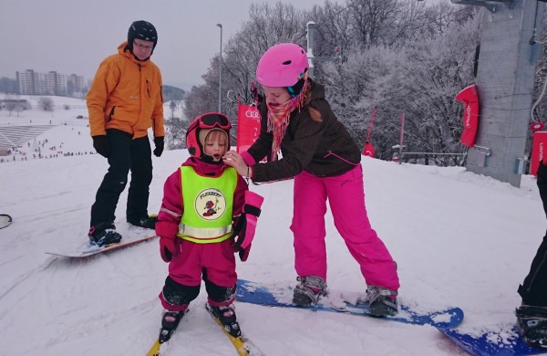 Jauniausia Jonavos trasas išbandžiusi slidininkė – ketverių metukų vilnietė