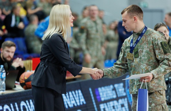 Lietuvos kariuomenės diena paminėta sporto arenoje