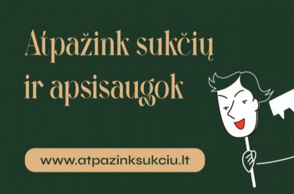 Informacinė kampanija ragins nepasiduoti finansinių sukčių pinklėms