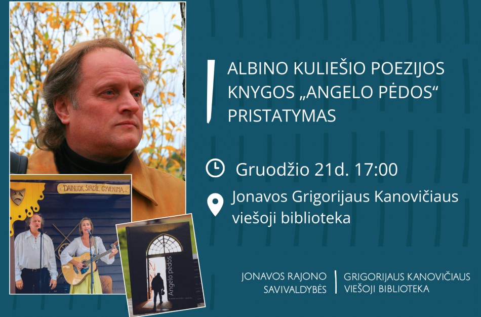 Albino Kuliešio poezijos knygos „Angelo pėdos“ pristatymas