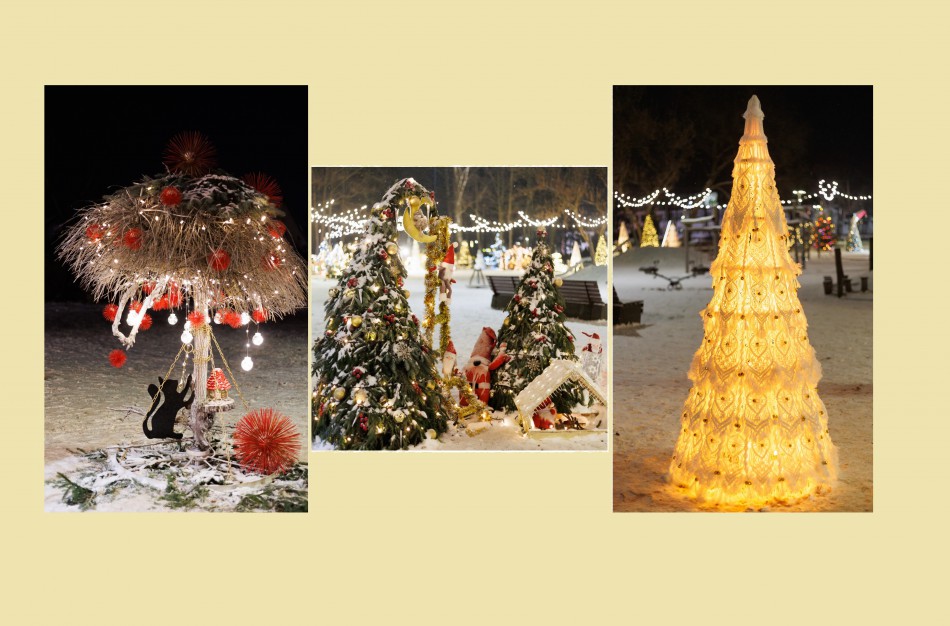 Balsuotojai apsisprendė, kurios Kalėdų miestelio eglutės yra gražiausios  