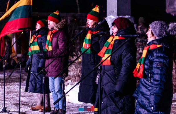 Sausio 13-ąją Neries pakrantėje pagerbtas Laisvės gynėjų atminimas