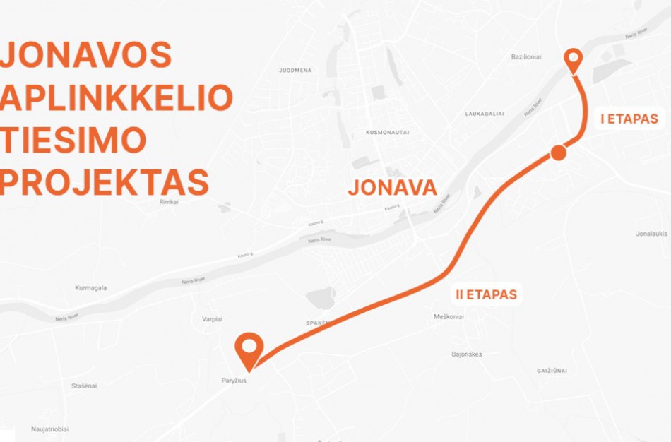  Lietuvos automobilių kelių direkcija pradeda Jonavos aplinkkelio projektą 